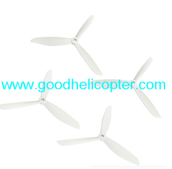 Wltoys V393 2.4H 4CH Brushless motor Quadcopter parts Upgrade 3-leaf Blades (4pcs white)